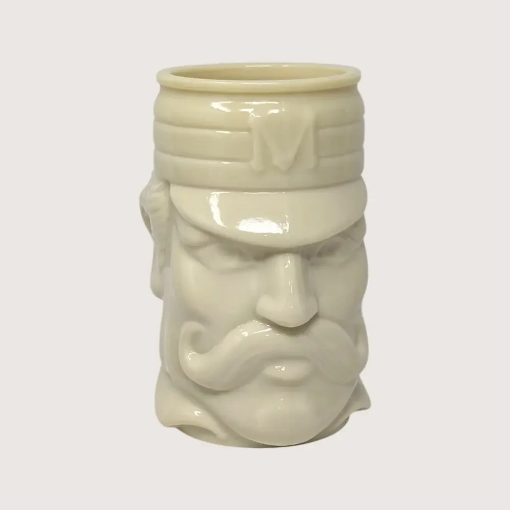 1970s Avon Cream Ceramic Baseball Player Character Mug